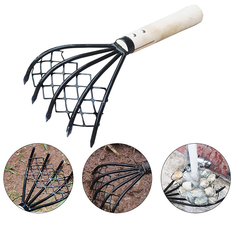 Dry Herb Vaping Accessories - Clam Rake With Net 5 Claw