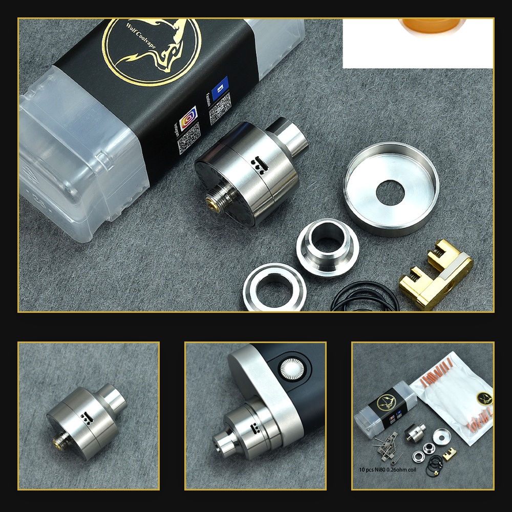 Rda Atomizer Deck - Wolfcoolvape Nisshoku RDA Atomizer for MTL
