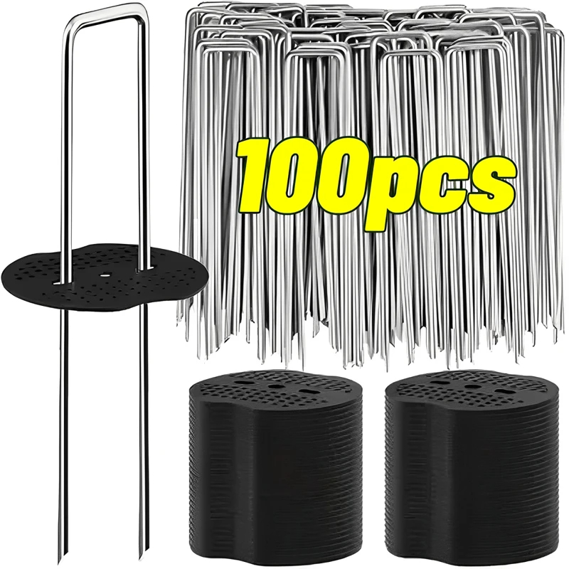 Dry Herb Vaping Accessories - 100-400Pcs U-shaped Ground Pegs with Buffer