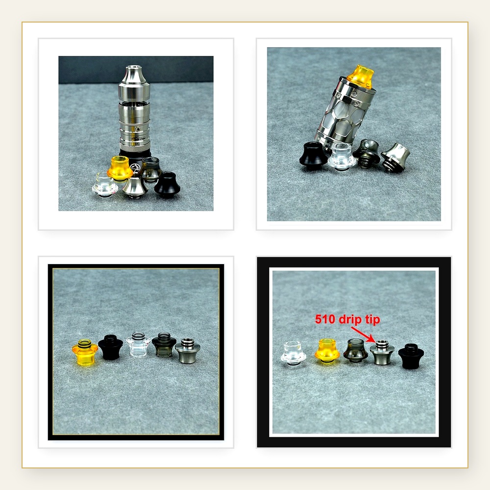 Resin Drip Tip for Taifun GT5, - Drip Tip Resin ulasan dan harga