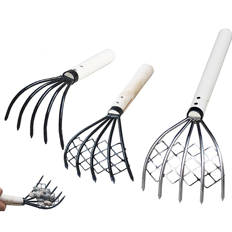 Clam Rake With Net 5 Claw Wood - Dry Herb Vaping Accessories ulasan dan harga