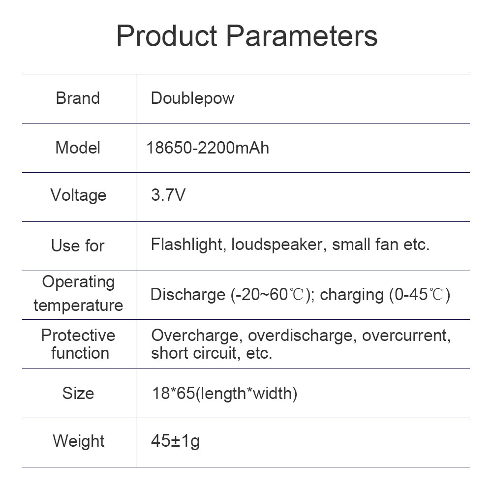 NEW Original Doublepow 18650 B - Vape Battery 18650 ulasan dan harga