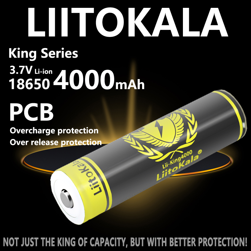 1-10pcs LiitoKala KING4000-PCB - Vape Battery 18650 ulasan dan harga