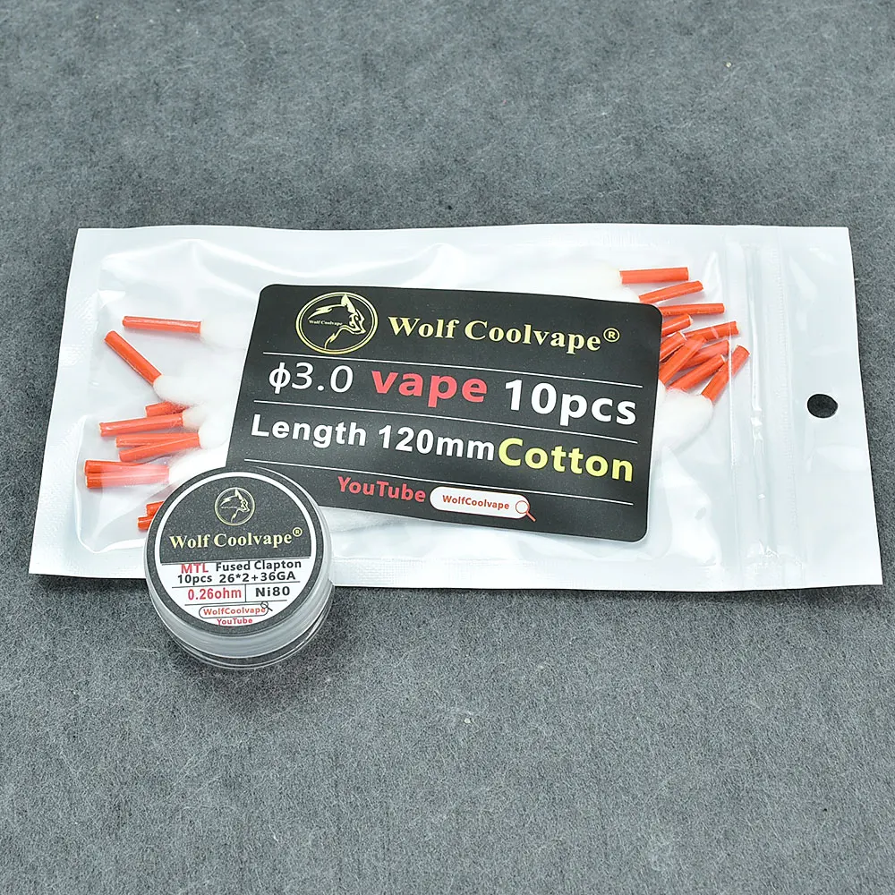Wolfcoolvape NI80 Pre-Built He - Vape Coil Replacement ulasan dan harga