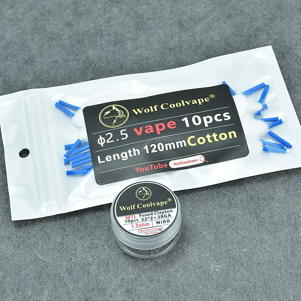 Wolfcoolvape NI80 Pre-Built He - Vape Coil Replacement ulasan dan harga